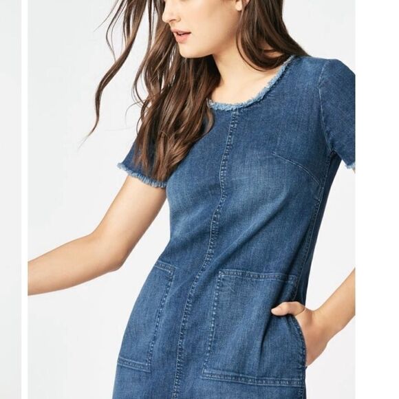 Just fab denim shift dress - Picture 1 of 16